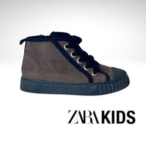ZARA KIDS LEATHER HIGH-TOPS, TODDLER SIZE 8